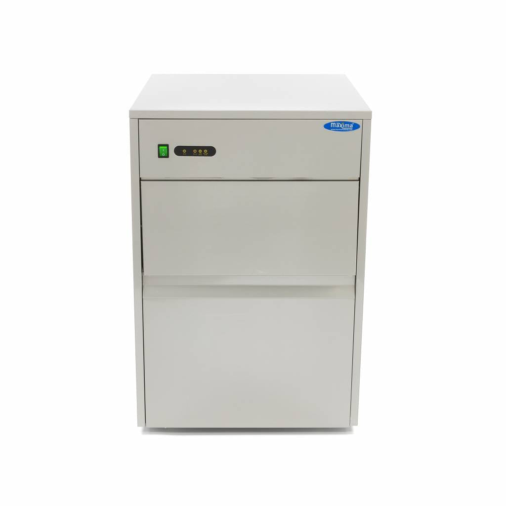 Máquina de Hielo - Profesional - 28kg/día - Cubitos de Hielo Huecos - Refrigerado por Aire