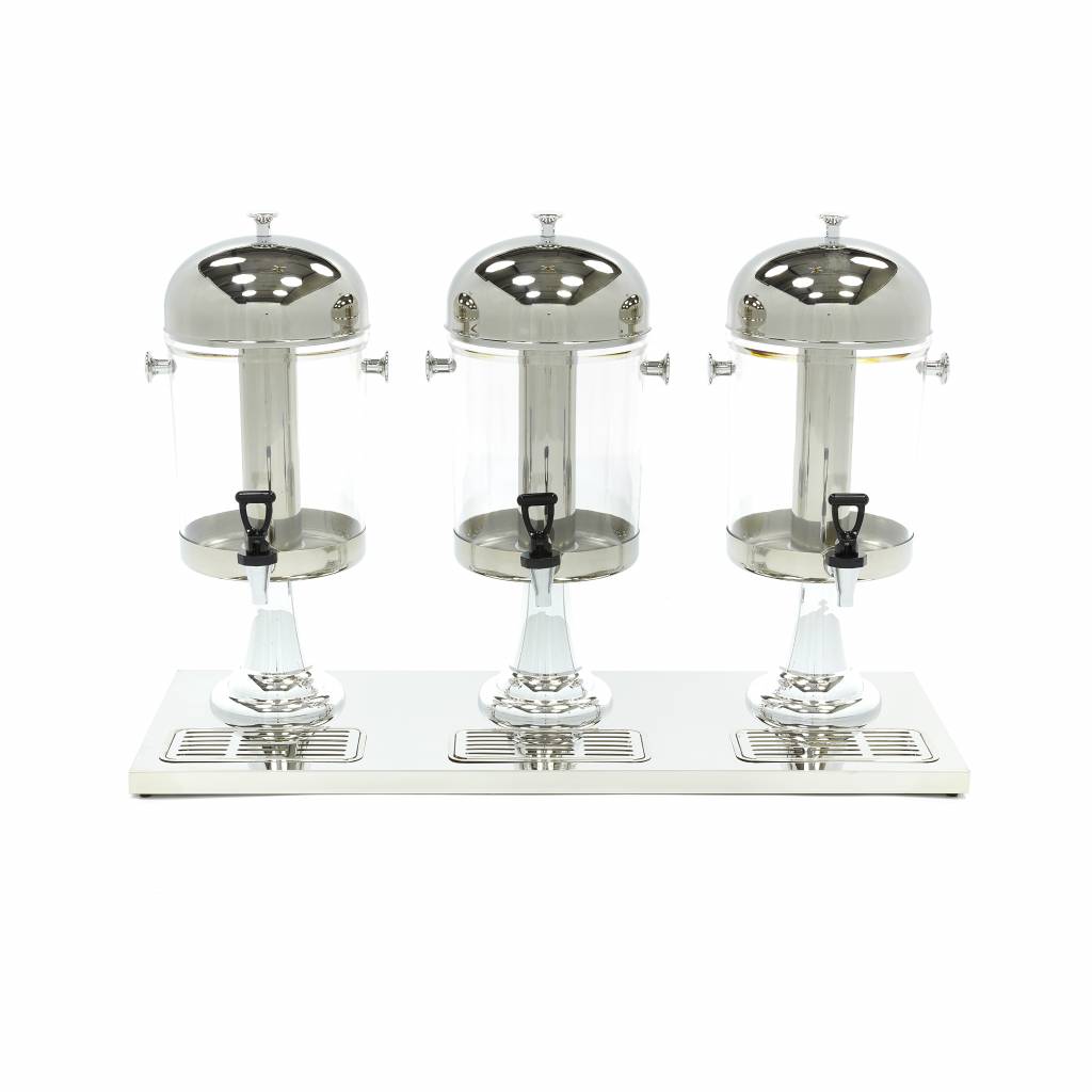 Dispensador de Bebidas - Profesional - 3 x 8L - Tubo Central de Refrigeración - Funciona Sin Corriente