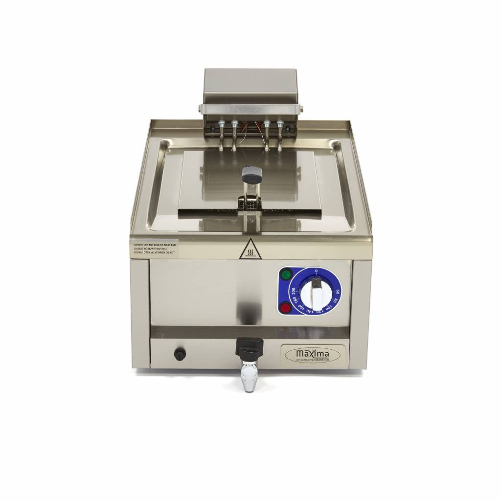 Friggitrice - Professionale - 10L - 1 cestello - Con rubinetto di scarico - 400V