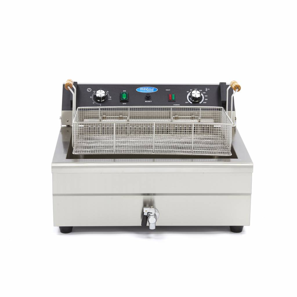 Friteuse - Professioneel - 20L - 1 Mand - met Aftapkraan