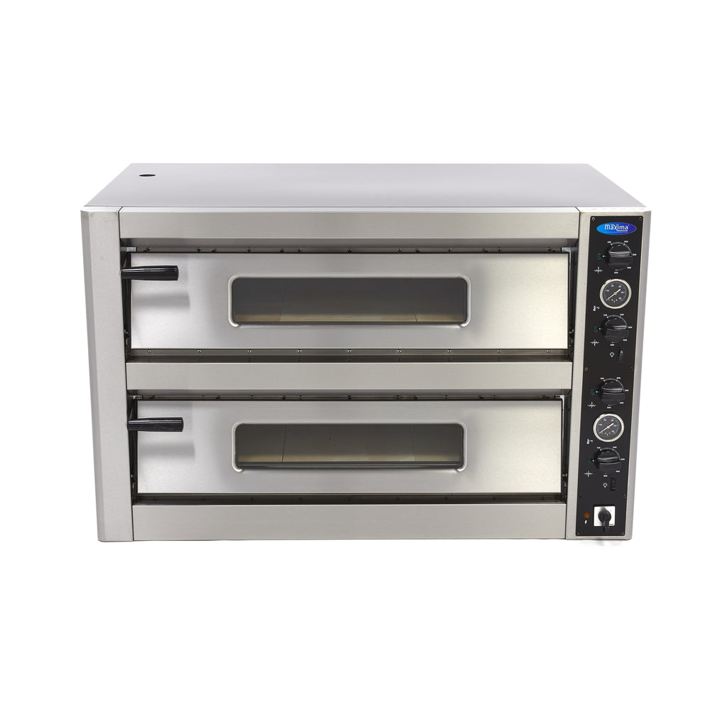 Pizzaofen - Professionell - für 12 Pizzen mit Ø30cm - Doppeletage