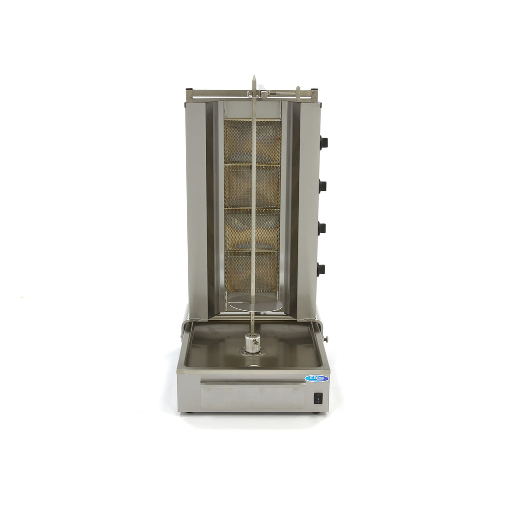 Grill per Kebab - Professionale - 4 Bruciatori - 70kg Carne - Gas