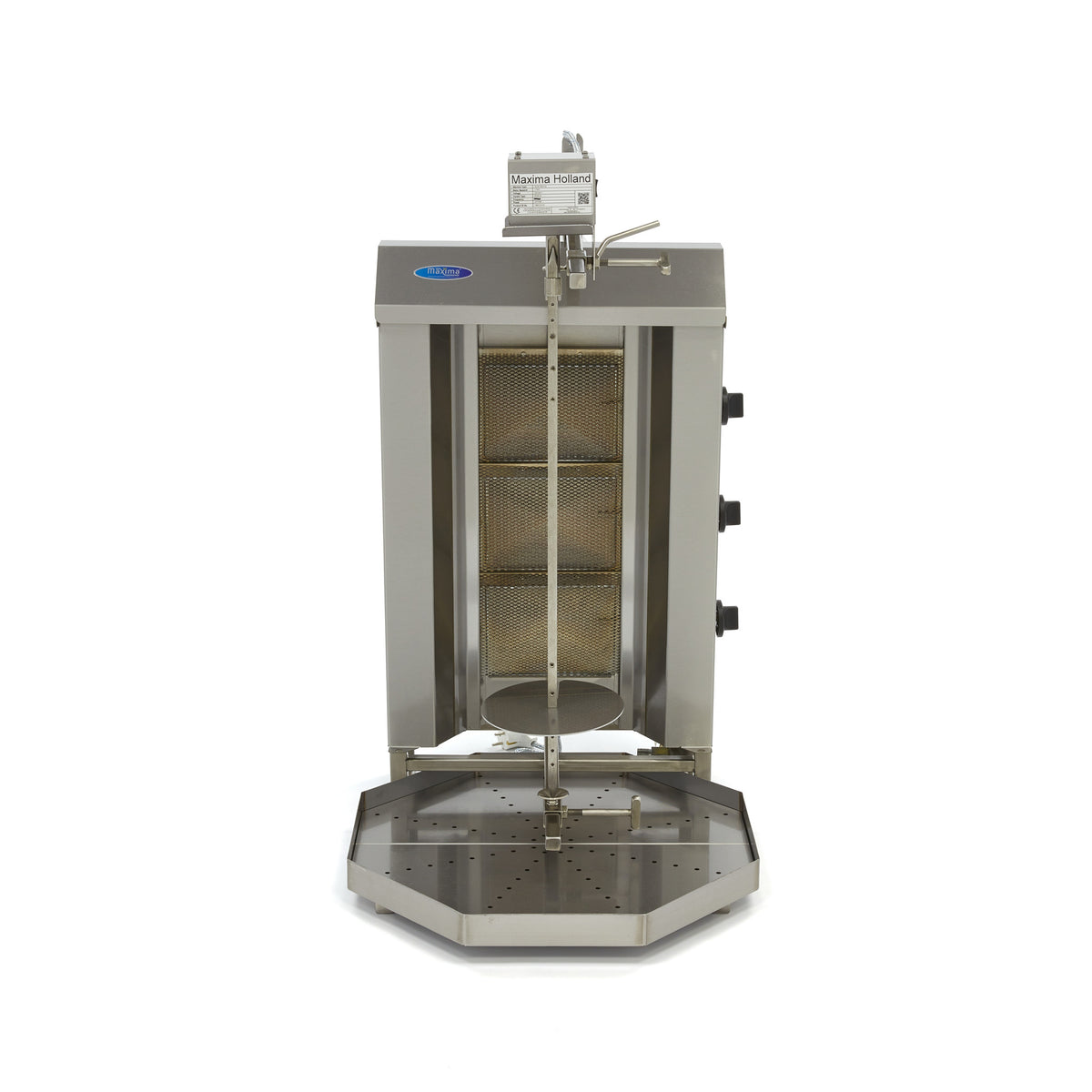 Kebabgrill - Professionell - 3 Brenner - 30 kg Fleisch - Gas