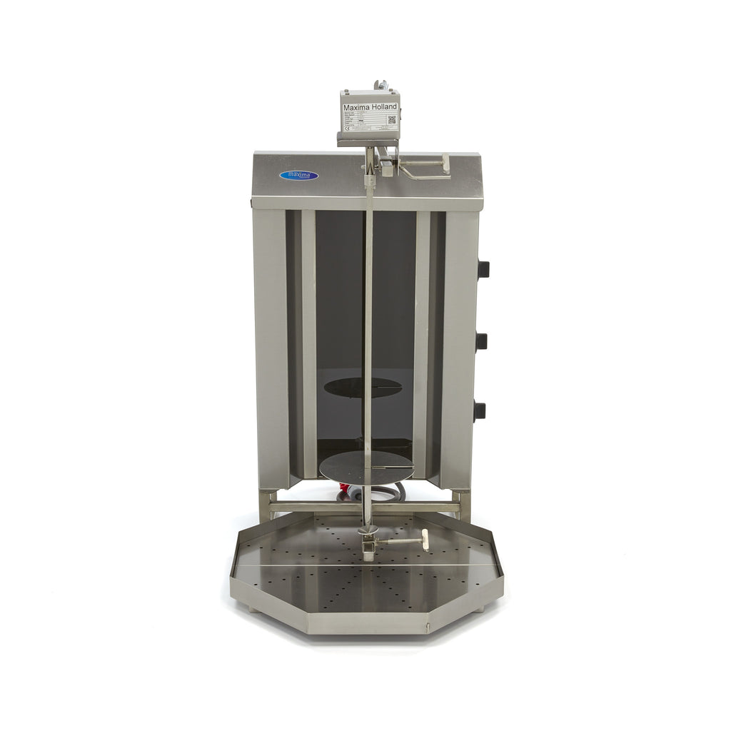 Kebab Grill - Profesional - 3 Quemadores - 30 kg Carne - Eléctrico