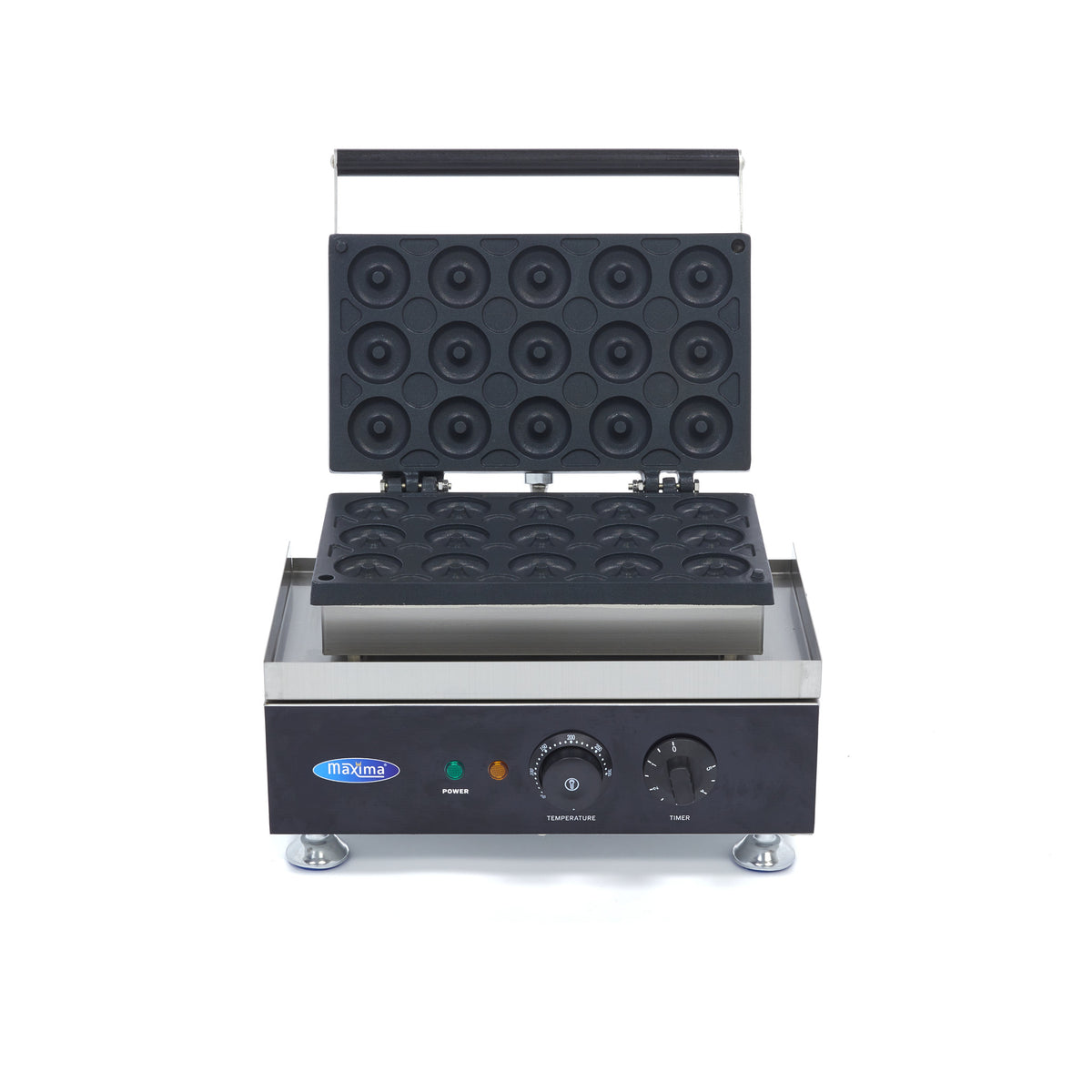 Mini-Donut-Maschine - Professionell - 15 Mini-Donuts - Ø5cm - mit integriertem Timer