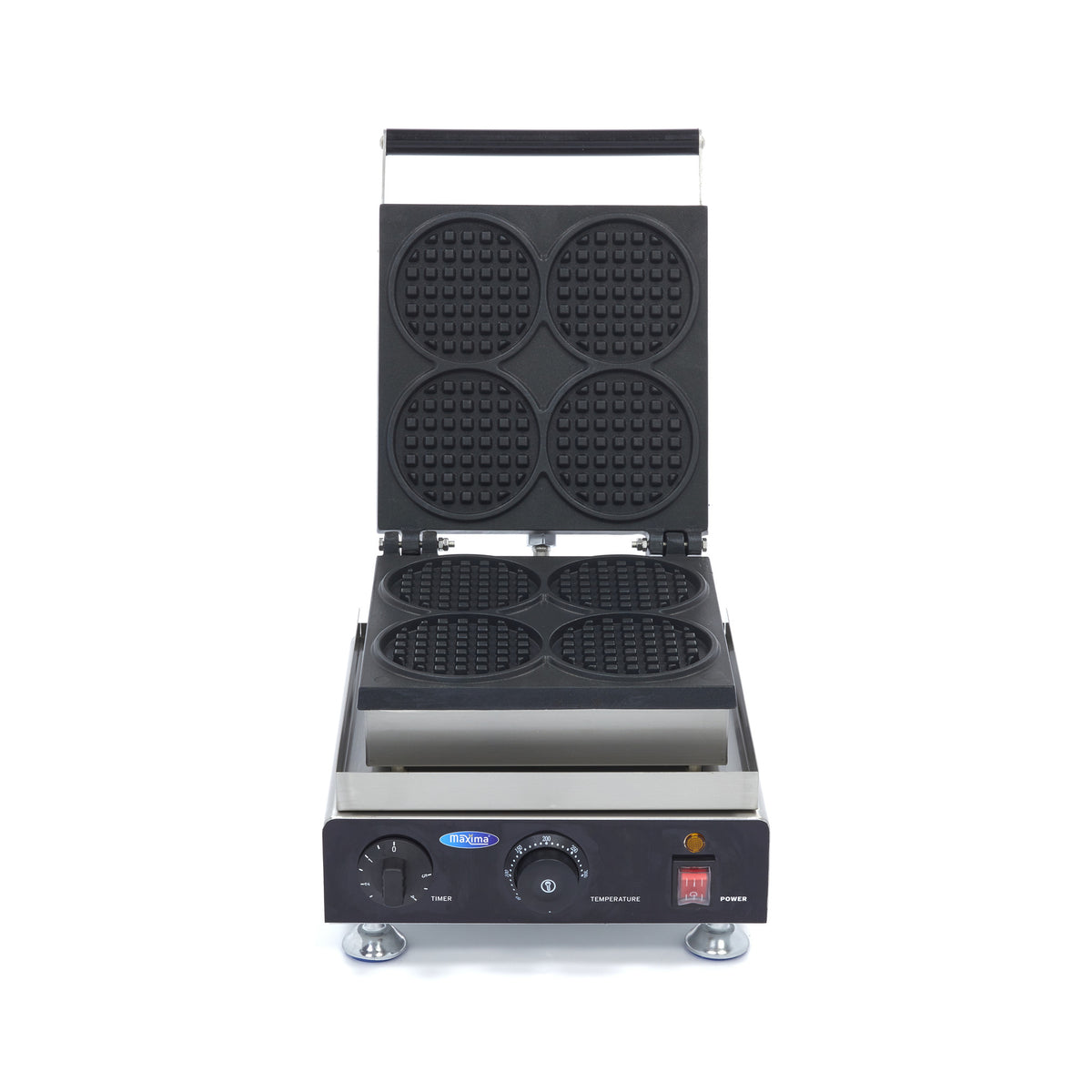 Waffeleisen - Professionell - 4 Waffeln - Mini Rund