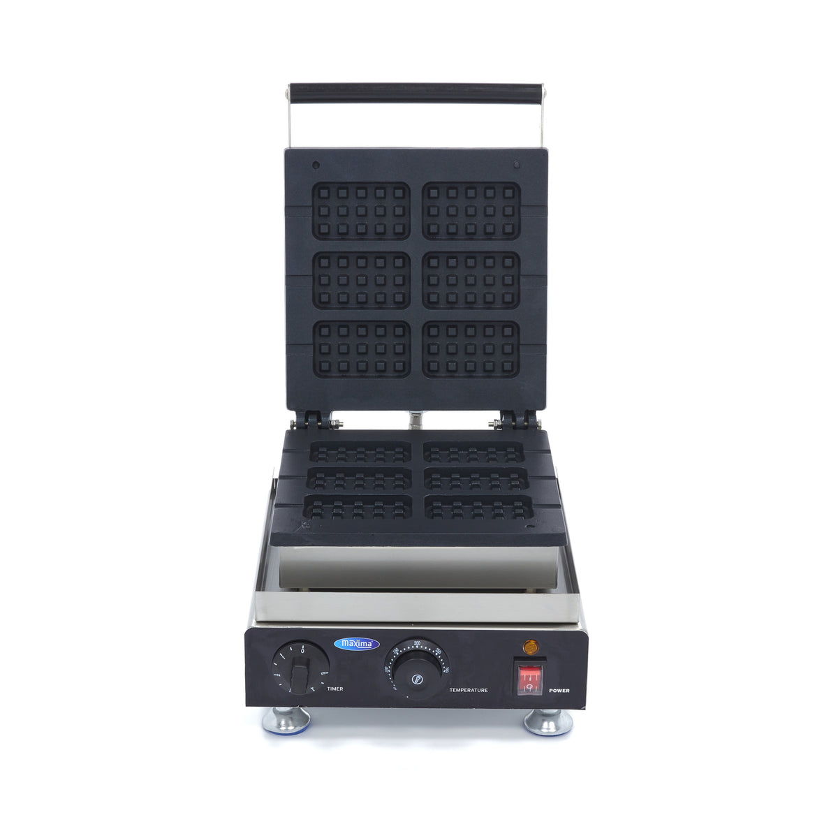 Piastra per waffle - Professionale - 6 waffle - Belgi su stecco