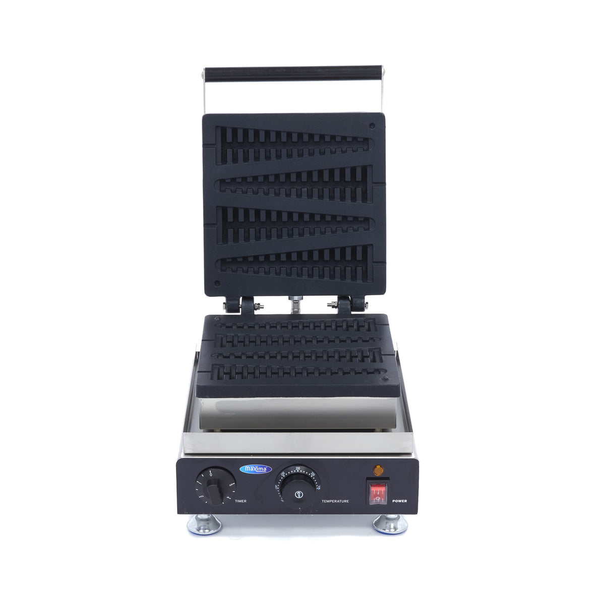 Máquina de waffles - Profissional - 4 chupa-chupas - Em forma de pinheiro