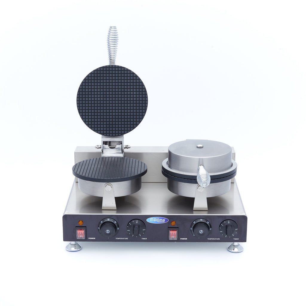 Piastra doppia per coni gelato - Professionale - 2 piastre