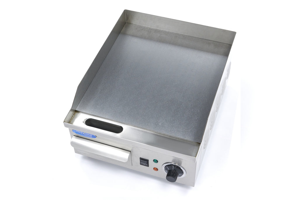 Grillplatte - Professionell - Glatt - 36cm - inkl. Fettauffangschale