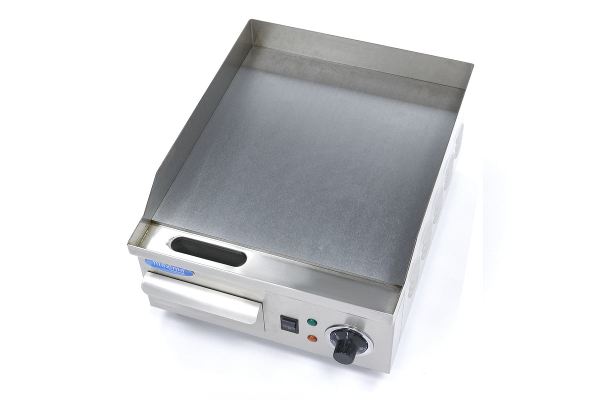 Grillplatte - Professionell - Glatt - 36cm - inkl. Fettauffangschale