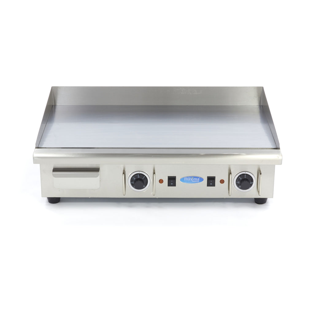 Plancha - Profesional - Cromo Liso - 73cm - incl Bandeja de Goteo - 400V