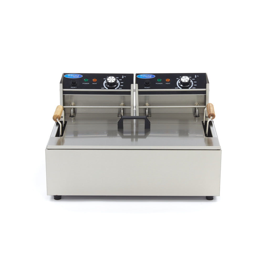Friggitrice - Professionale - 15L - 1 cestello - fino a 3kg di patatine fritte