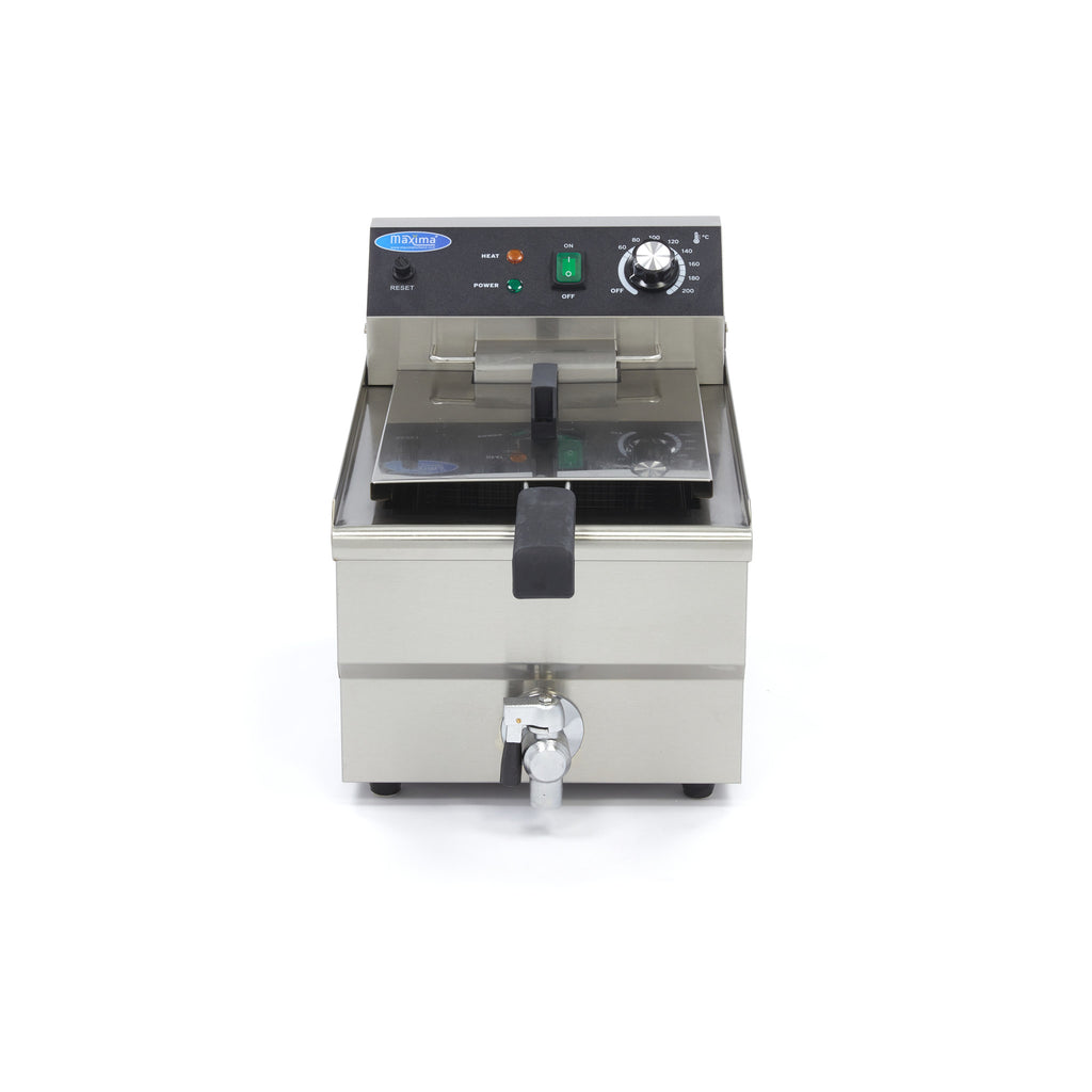 Friggitrice - Professionale - 13L - 1 cestello - con rubinetto di scarico