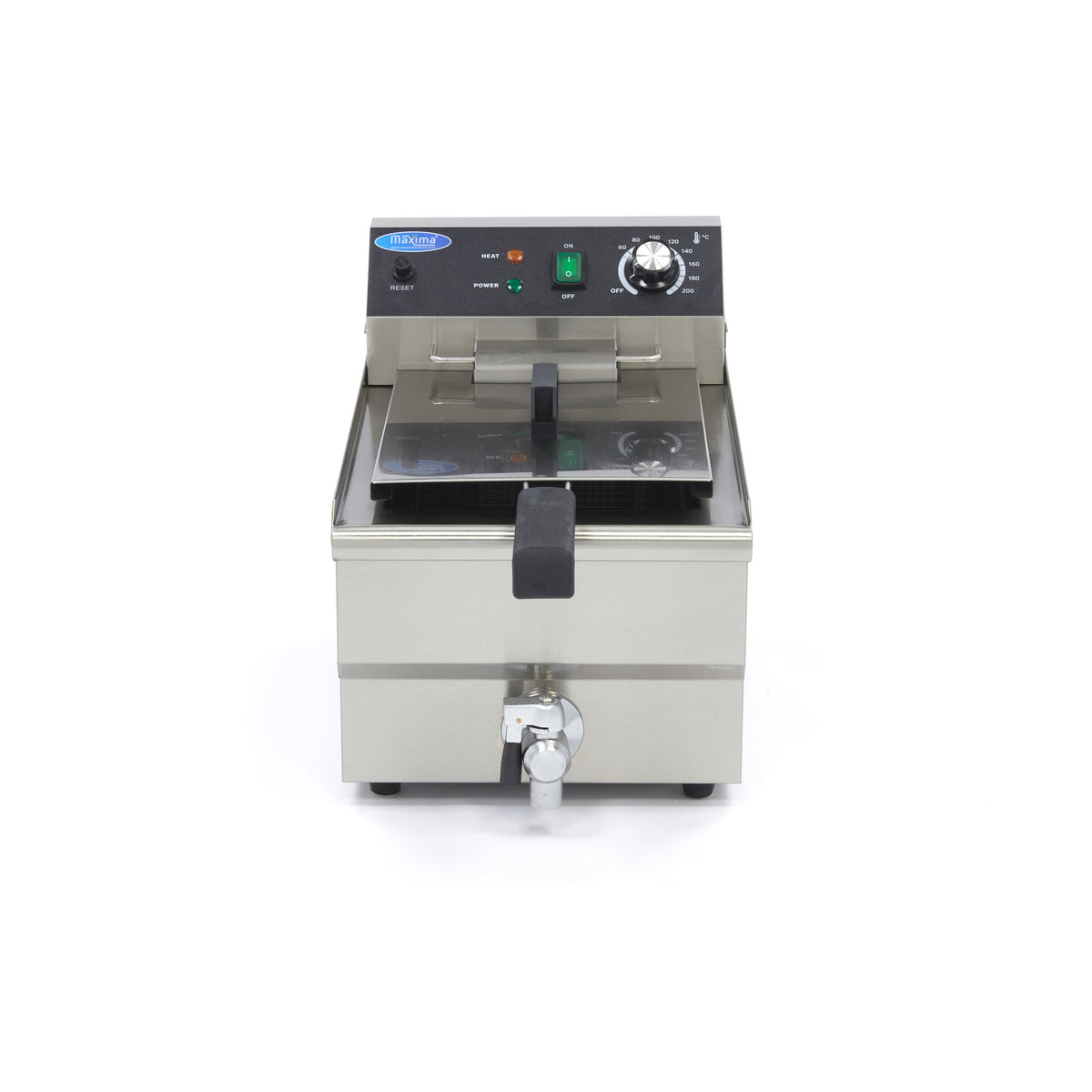 Friggitrice - Professionale - 13L - 1 cestello - con rubinetto di scarico