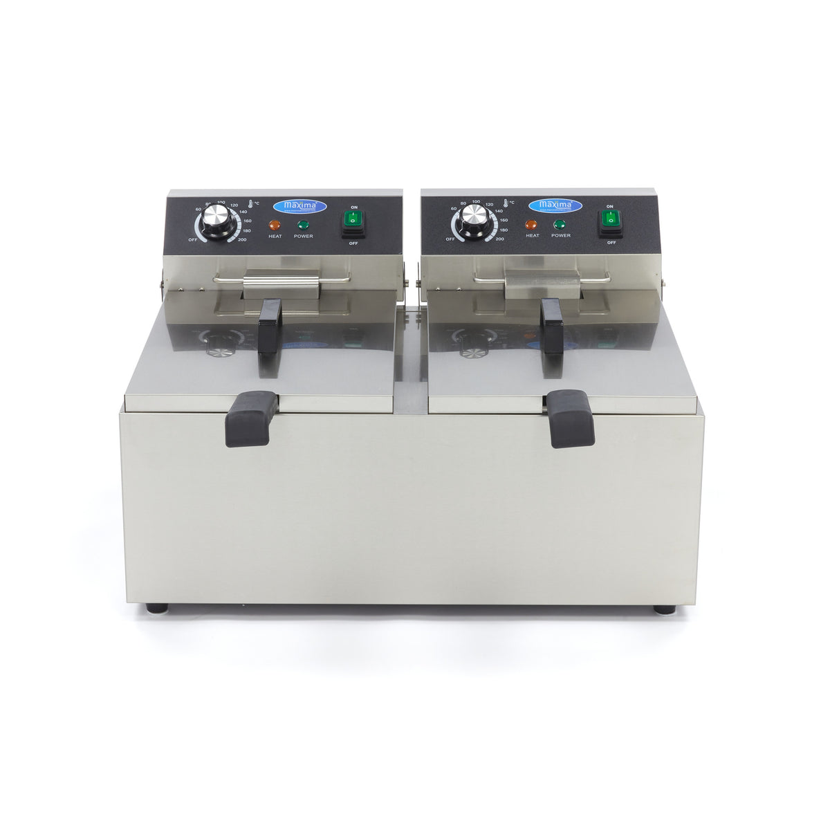 Friteuse - Professioneel - 2 x 11L - 2 manden - tot 2,8kg friet