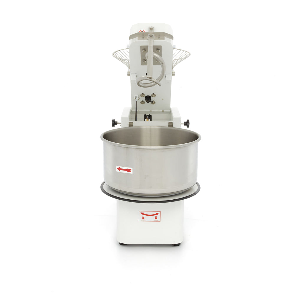 Spiralkneter - Professionell - 50L - 30kg Teig - 2 Geschwindigkeiten - Herausnehmbarer Kessel - 400V