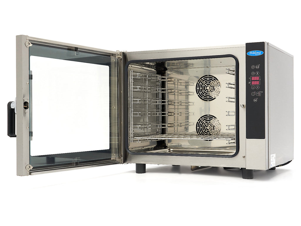 Horno de Vapor Combinado - Profesional - para 6 Bandejas (1/1 GN / 60 x 40 cm) - Pantalla Digital - 400V