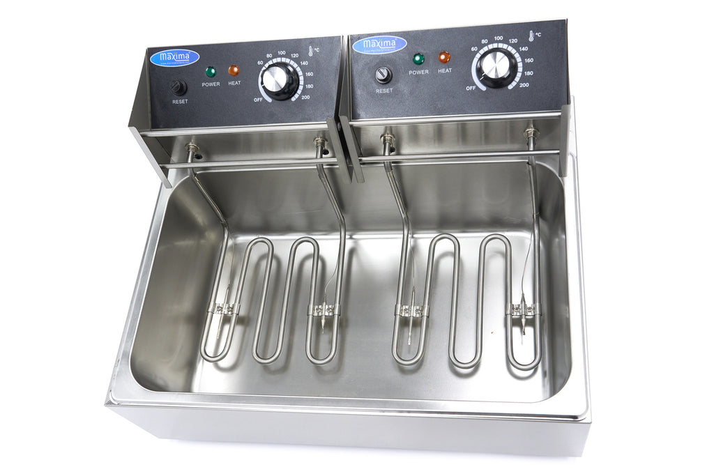 Friggitrice - Professionale - 15L - 1 cestello - fino a 3kg di patatine fritte