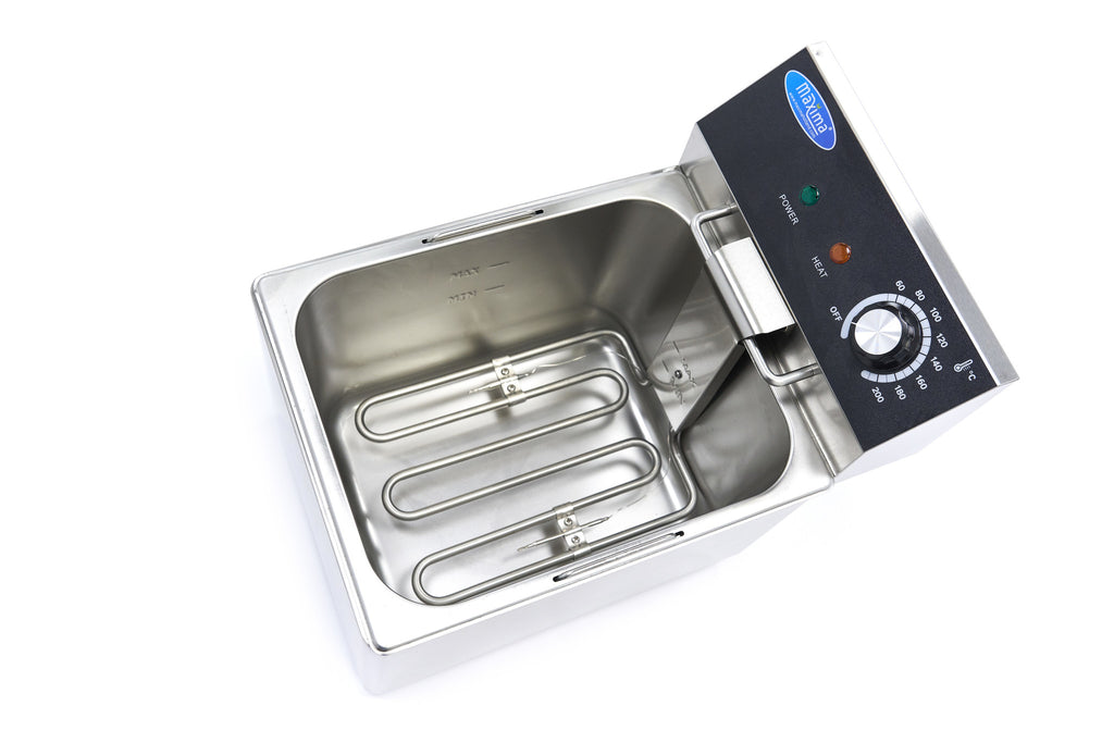 Fritteuse - Professionell - 8L - 1 Korb - bis zu 1,4kg Pommes frites