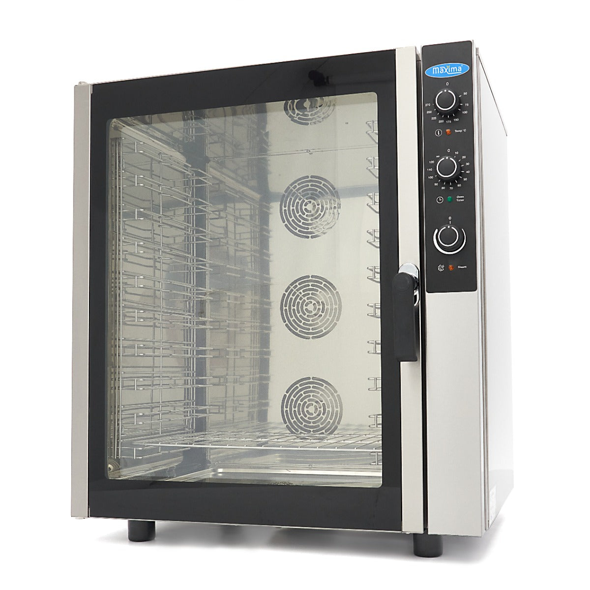 Forno combinado a vapor - Profissional - para 10 tabuleiros (1/1 GN / 60 x 40 cm) - Analógico - 400V