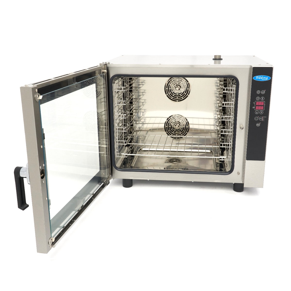 Horno de Vapor Combinado - Profesional - para 6 Bandejas (1/1 GN / 60 x 40 cm) - Pantalla Digital - 400V