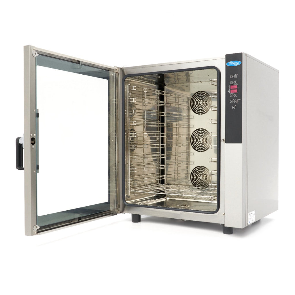 Horno de Vapor Combinado - Profesional - para 10 Bandejas (1/1 GN / 60 x 40 cm) - Pantalla Digital - 400V