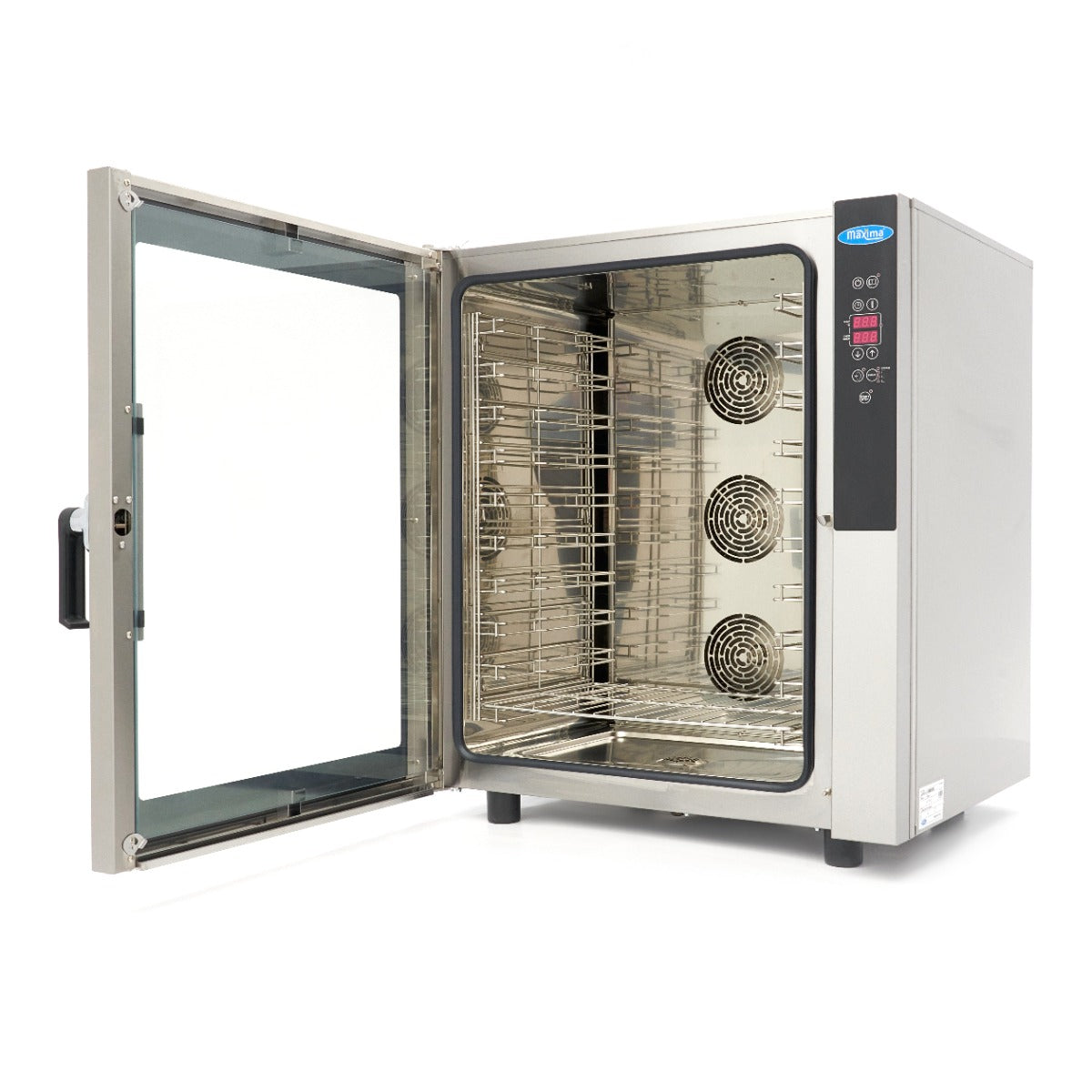 Horno de Vapor Combinado - Profesional - para 10 Bandejas (1/1 GN / 60 x 40 cm) - Pantalla Digital - 400V