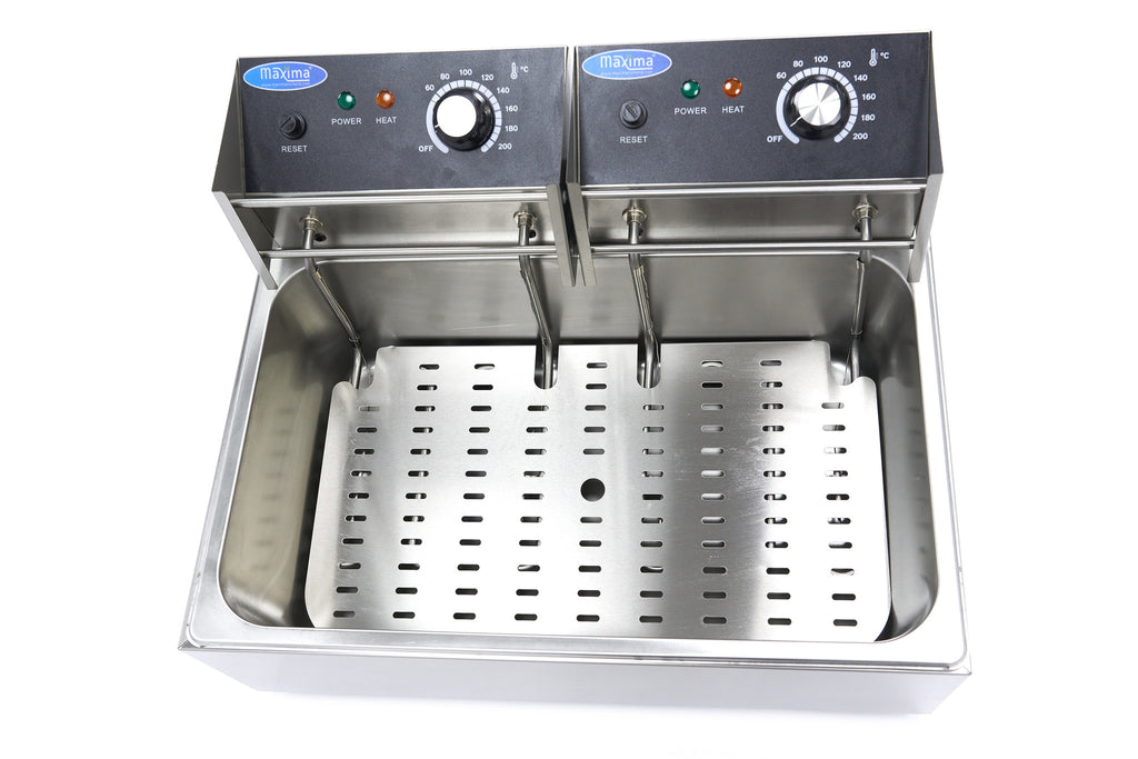 Friggitrice - Professionale - 15L - 1 cestello - fino a 3kg di patatine fritte