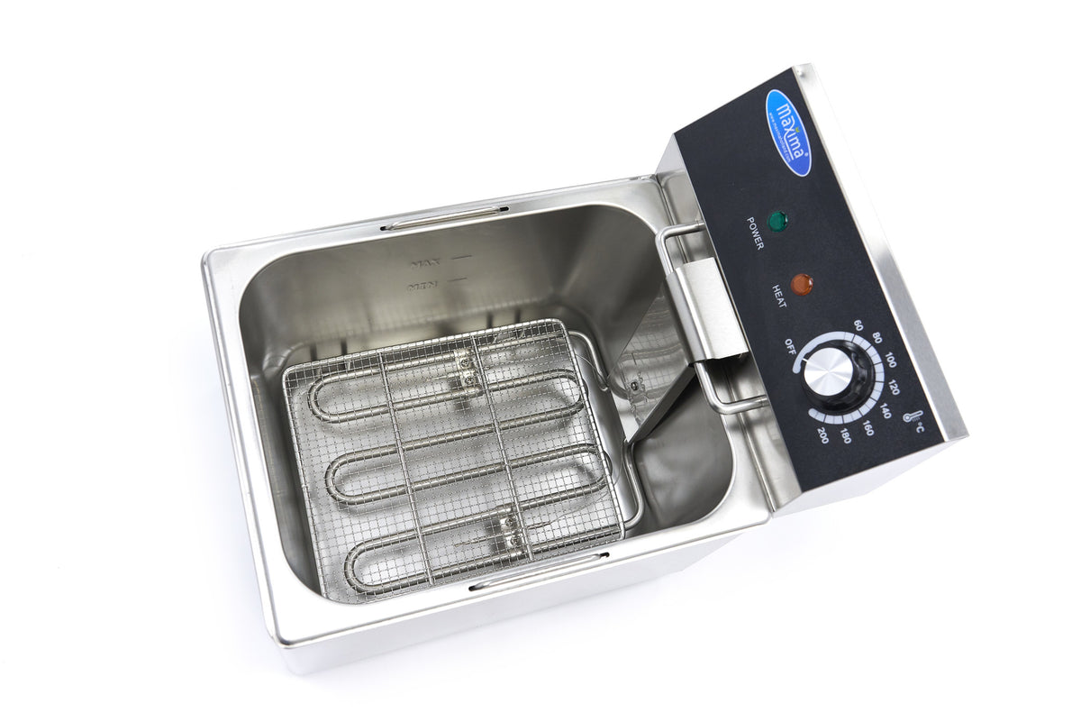 Fritteuse - Professionell - 8L - 1 Korb - bis zu 1,4kg Pommes frites