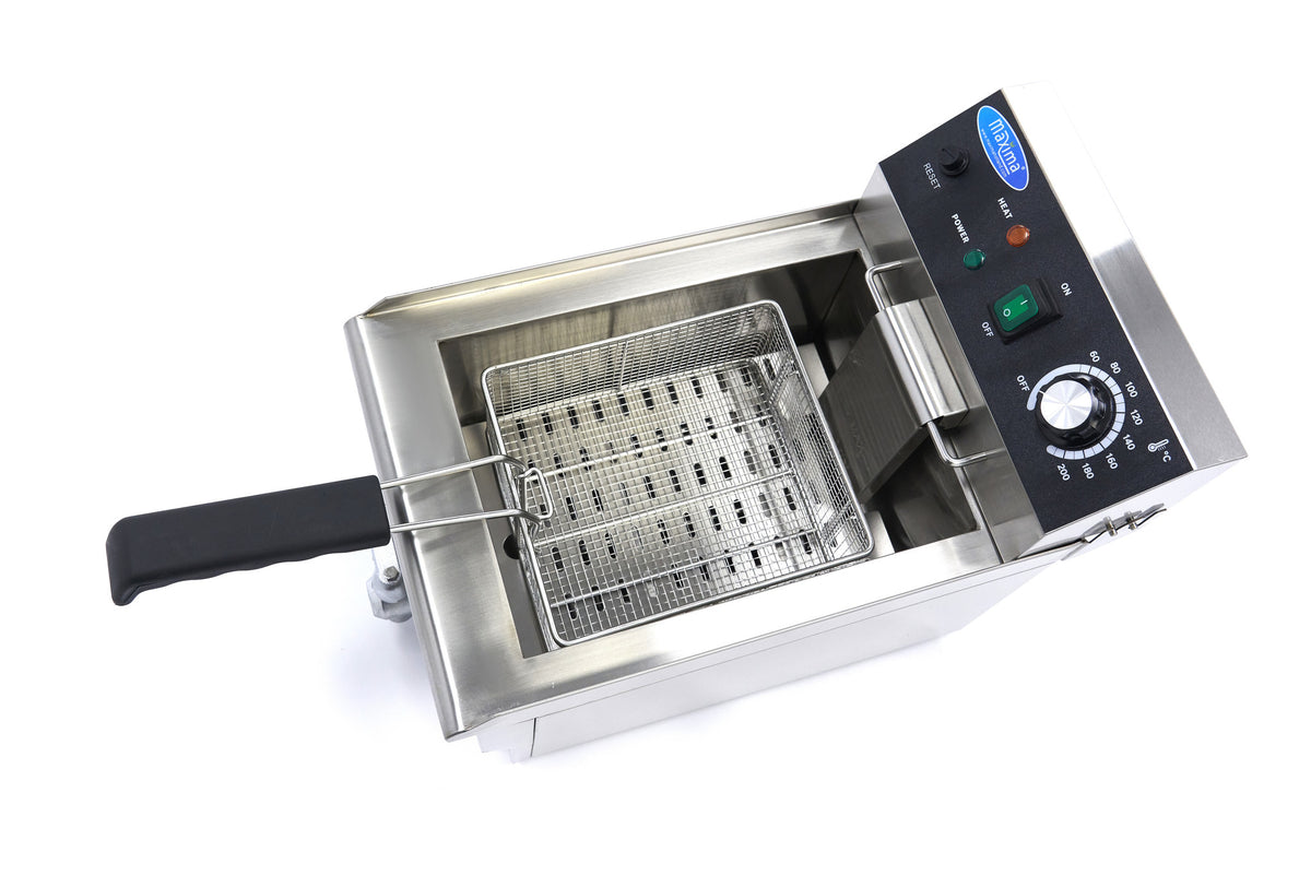 Friggitrice - Professionale - 10L - 1 cestello - con rubinetto di scarico