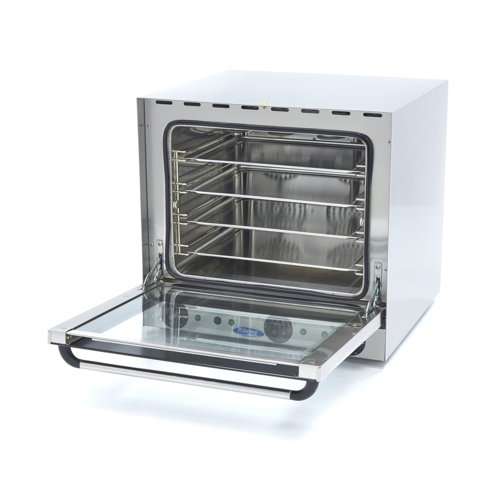 Horno de Convección - Profesional - Grill y Vapor - para 4 Bandejas - Temporizador Incorporado