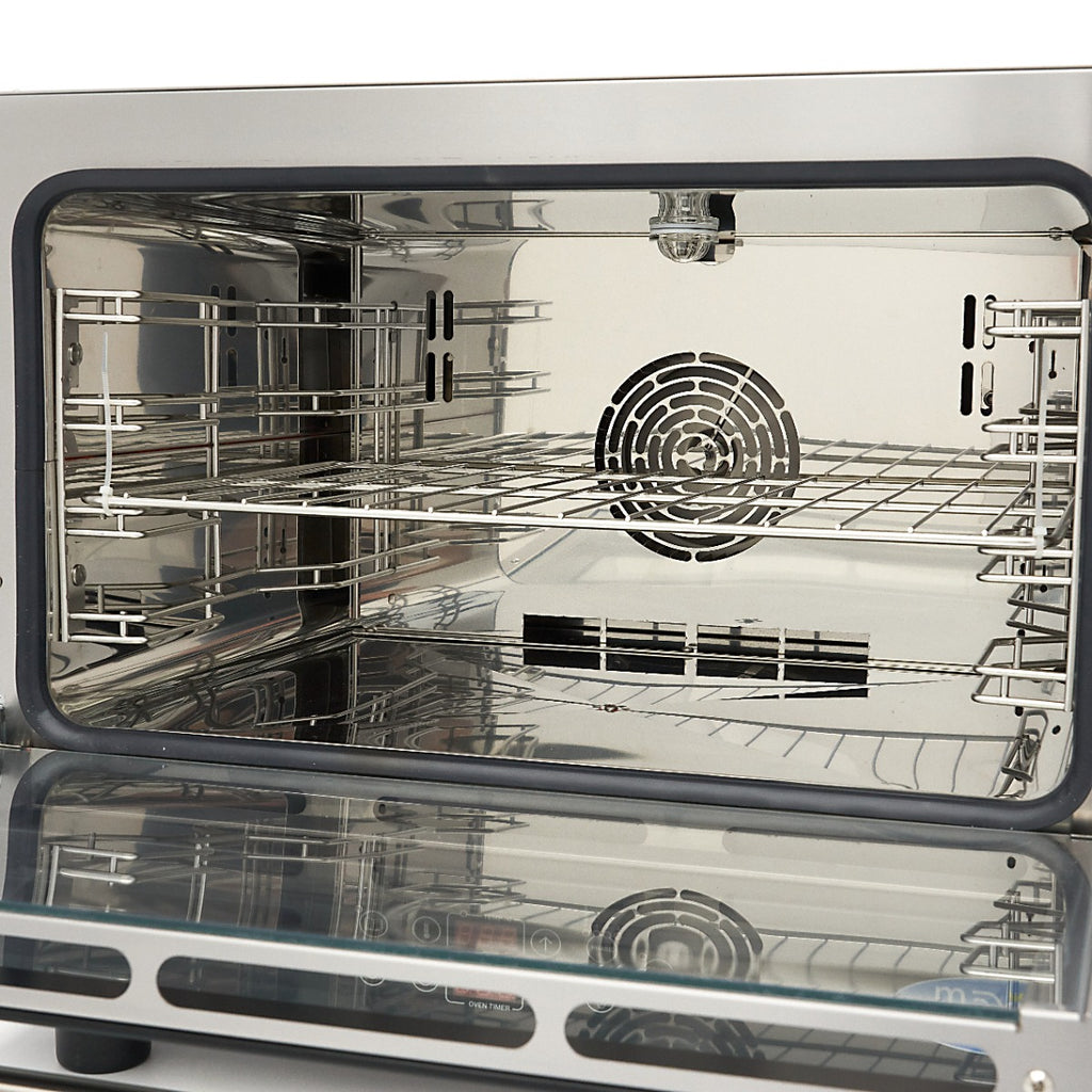 Horno de Vapor Combinado - Profesional - para 4 Bandejas (1/1 GN / 60 x 40 cm) - Pantalla Digital - 400V