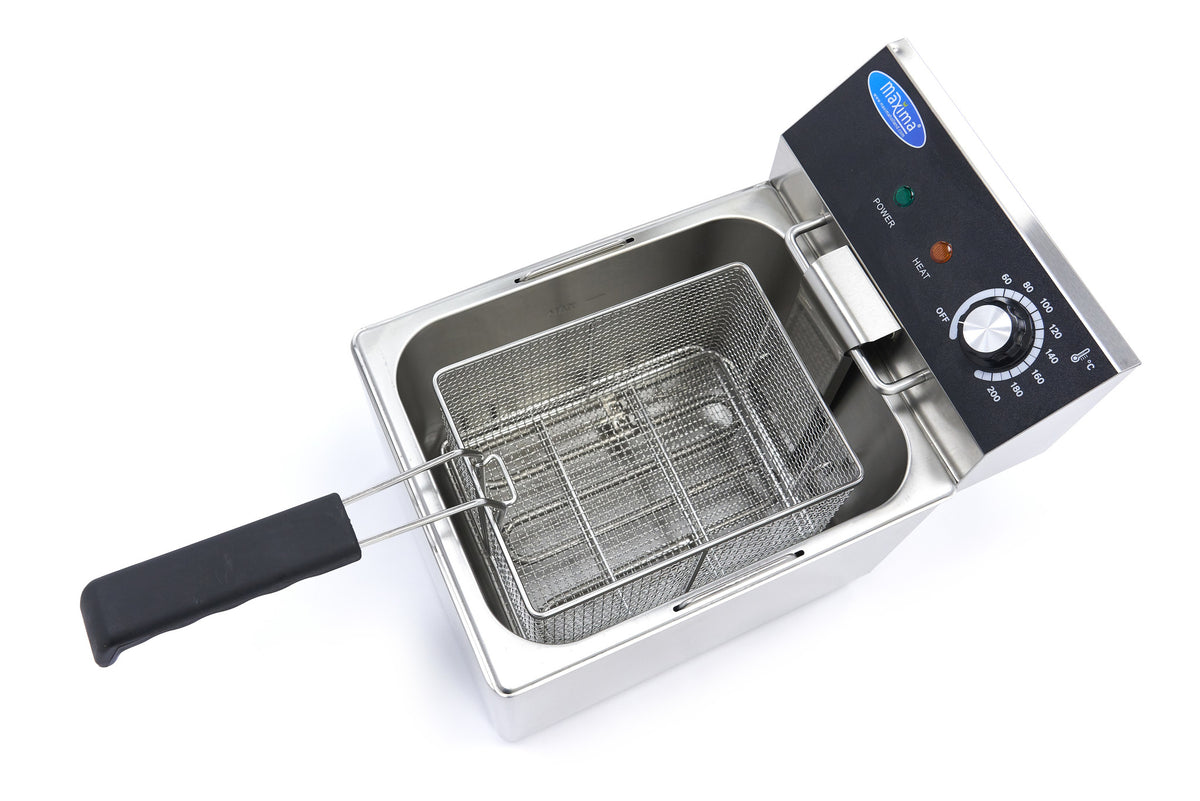 Fritteuse - Professionell - 8L - 1 Korb - bis zu 1,4kg Pommes frites