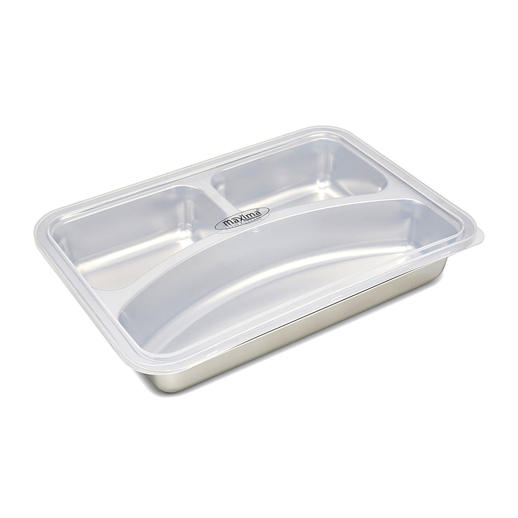 Coperchio per vassoio a 3 scomparti - Professionale - Plastica - Lavabile in lavastoviglie