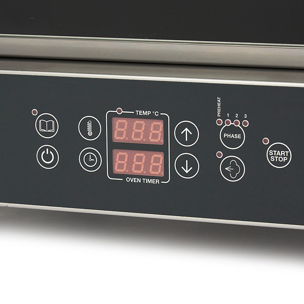 Horno de Vapor Combinado - Profesional - para 4 Bandejas (1/1 GN / 60 x 40 cm) - Pantalla Digital - 400V