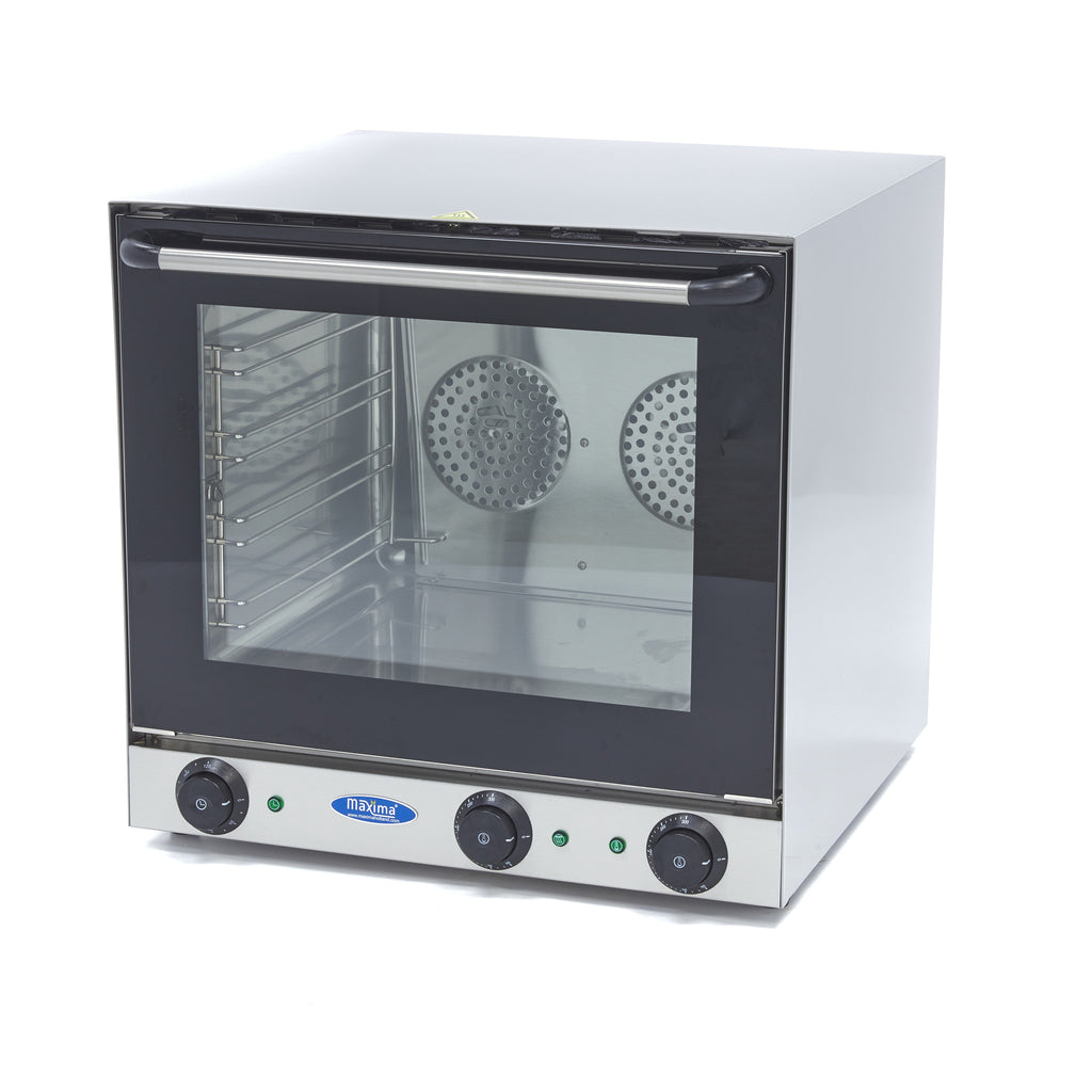 Horno de Convección - Profesional - Grill - para 4 Bandejas - Temporizador Incorporado - hasta 300°C
