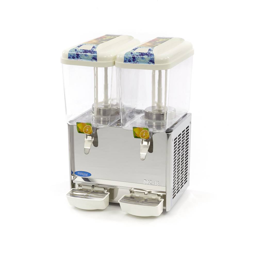 Dispensador de Bebidas - Profesional - 2 x 18L - Eléctrico - incl Mecanismo De Agitación