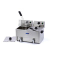Fritteuse - Professionell - 2 x 8L - 2 Körbe - mit Ablasshahn