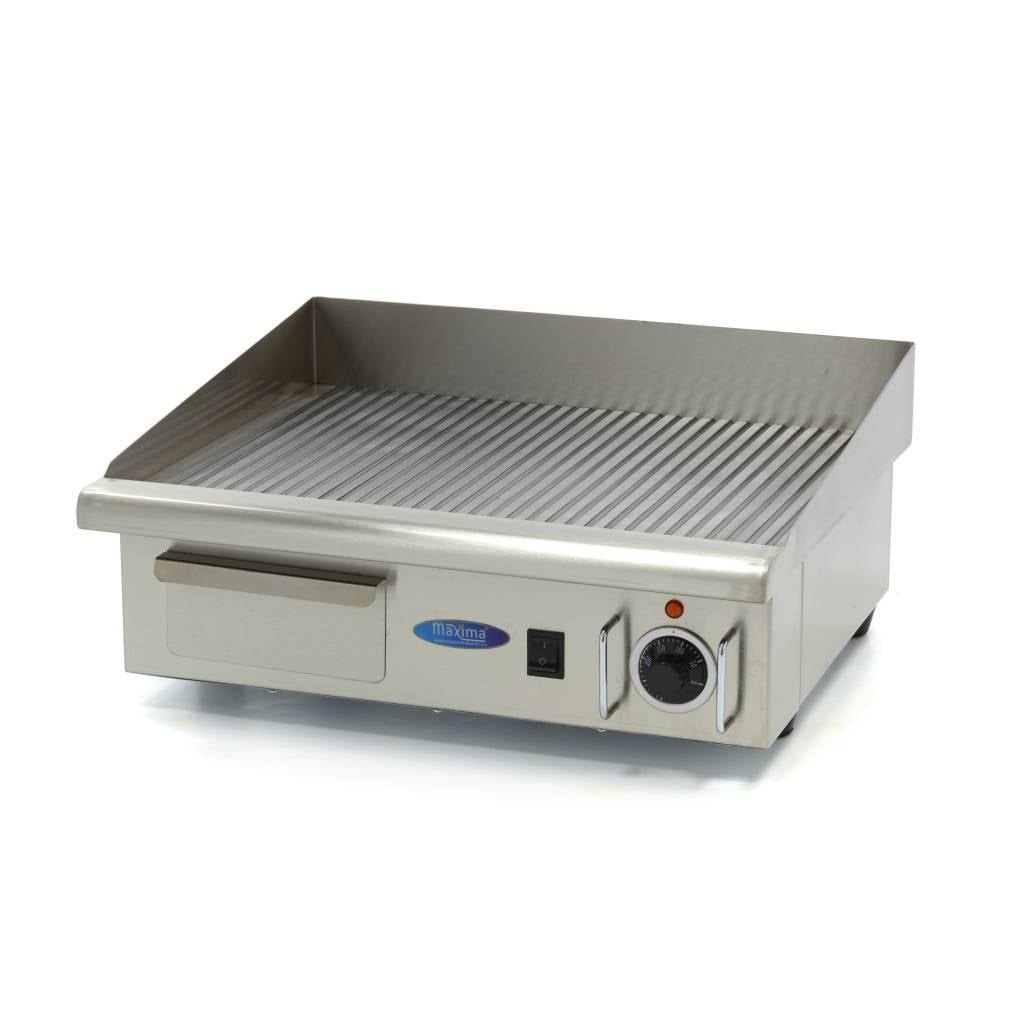 Grillplatte - Professionell - geriffelt - 55cm - inkl. Auffangschale