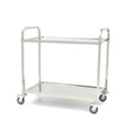 Edelstahl-Servierwagen - Professionell - 2 Ablagen