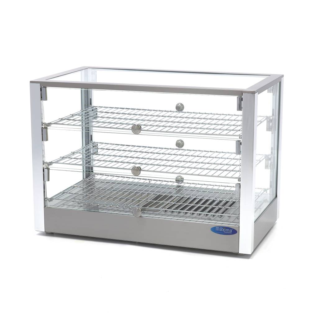 Beheizte Speisevitrine - Professionell - 115L - 70cm - 3 Böden