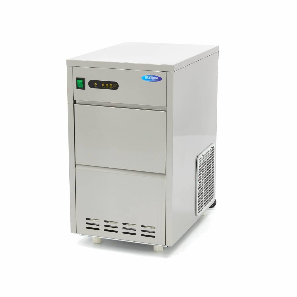 Máquina de Hielo - Profesional - 24kg/día - Cubitos de Hielo Huecos - Refrigerado por Aire