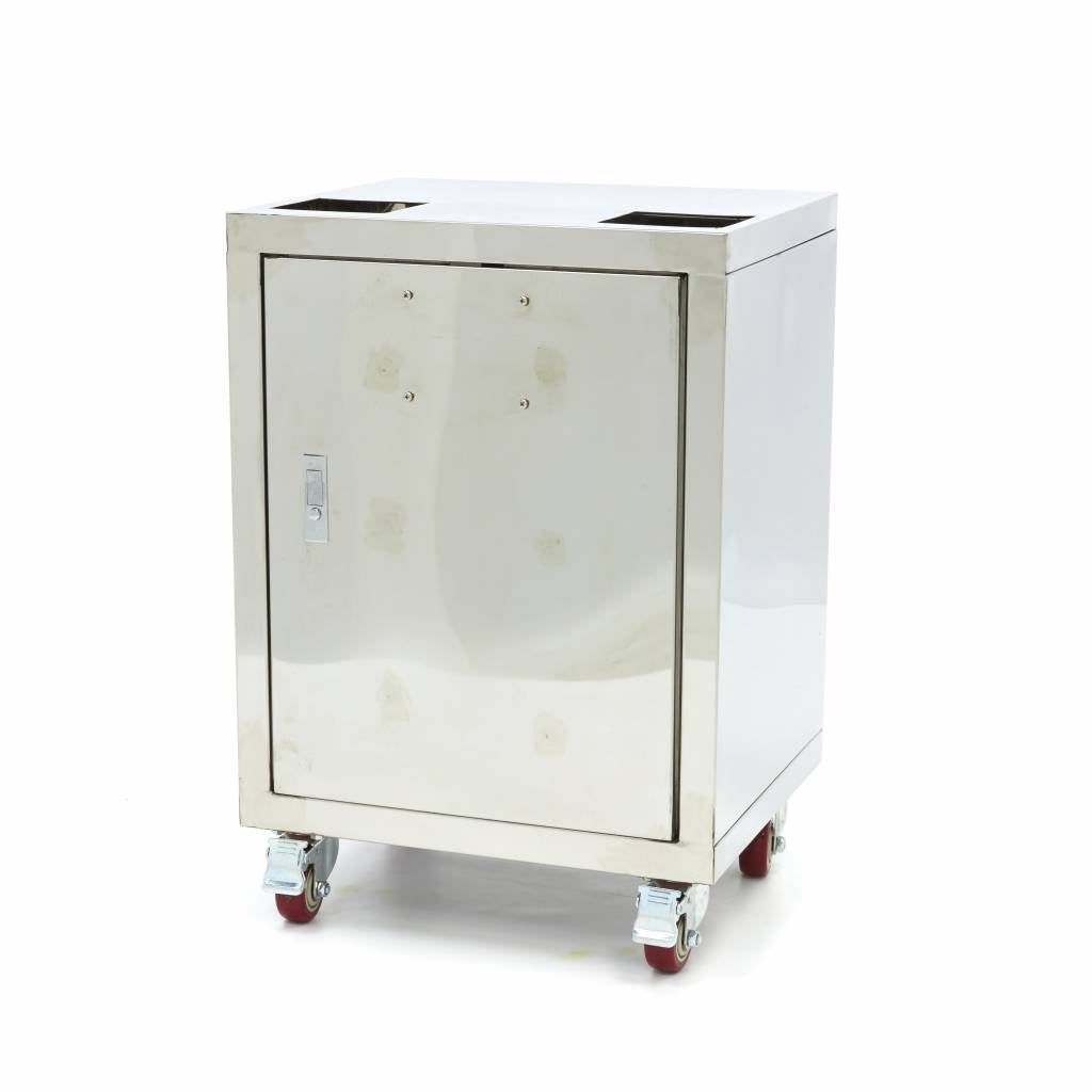 Carrello per spremiagrumi - Professionale - Compatto - Con secchio per gli scarti - Su ruote