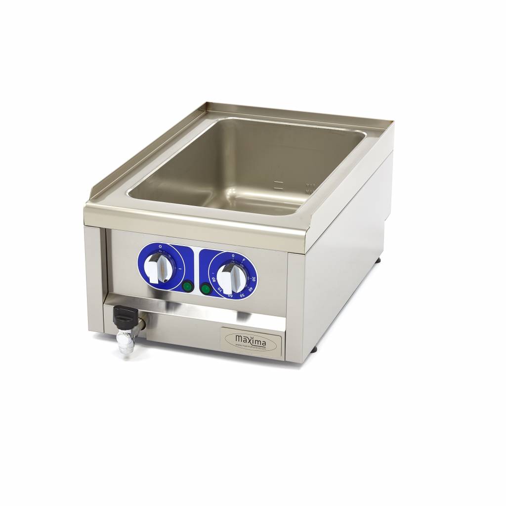 Professionele bain-marie - Professioneel - Enkele unit - 60 cm - Met aftapkraan - Elektrisch
