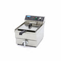 Friggitrice - Professionale - 16L - 1 Cestello - con Rubinetto di Scarico