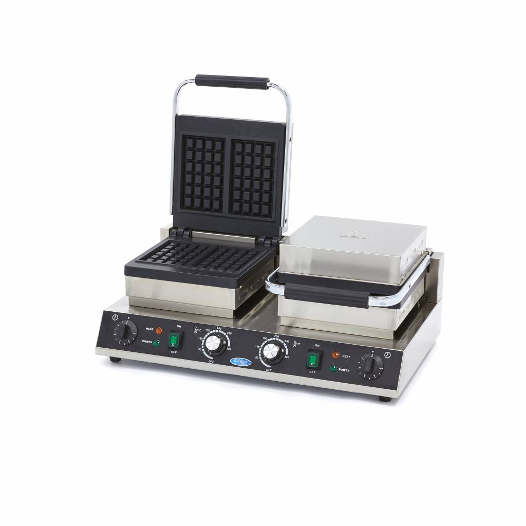 Plancha para Gofres - Profesional - 4 Piezas - Cuadrada - Doble