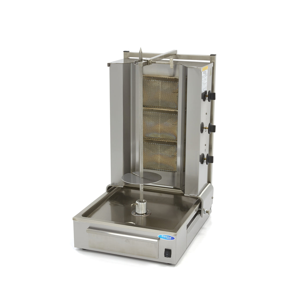 Kebabgrill - Professionell - 3 Brenner - 40kg Fleisch - Gas