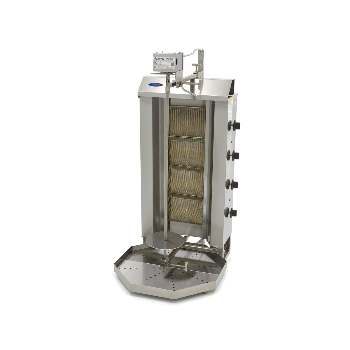 Grill per Kebab - Professionale - 4 Bruciatori - 50kg Carne - Gas