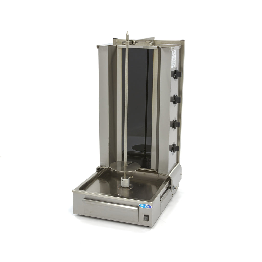 Kebab Grill - Profesional - 4 Quemadores - 70kg Carne - Eléctrico